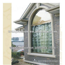 New style white color aluminum half moon windows